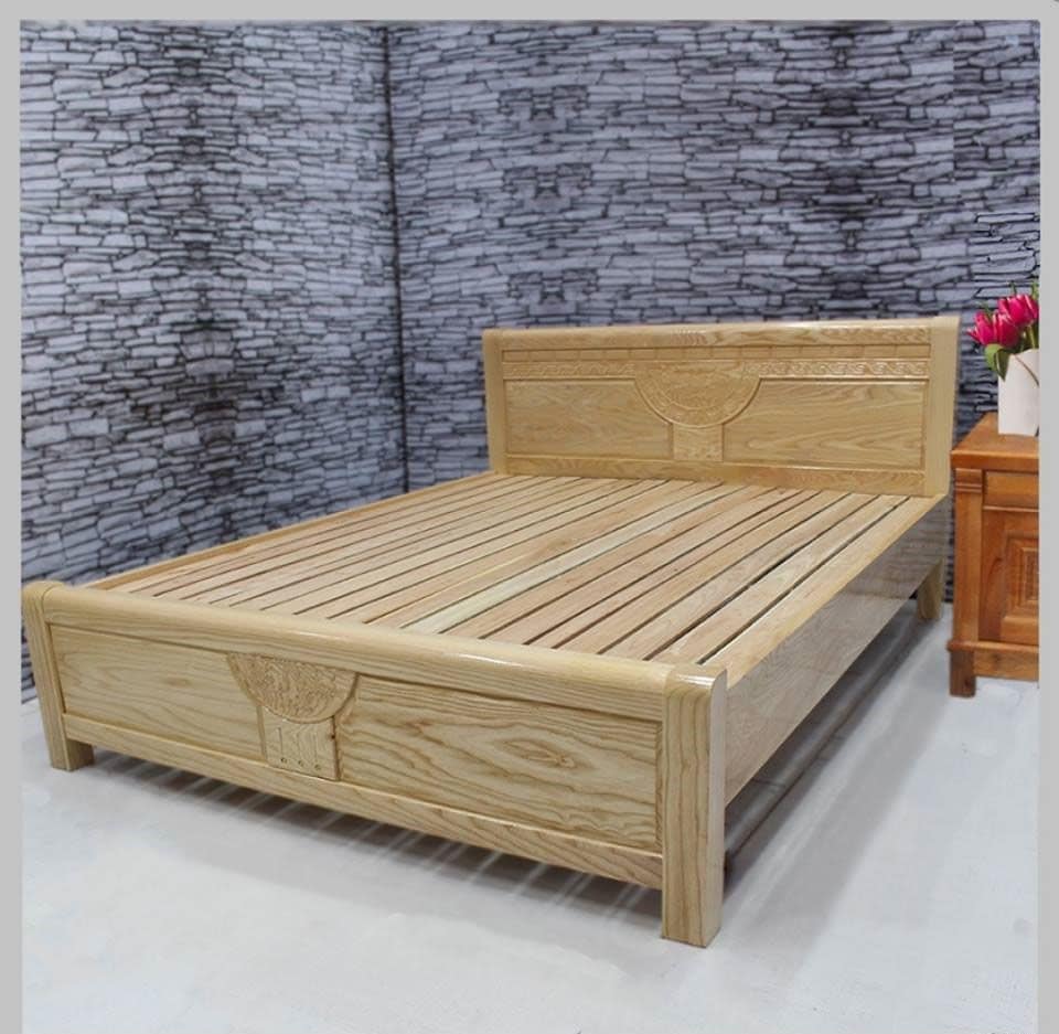 Giường gỗ thông