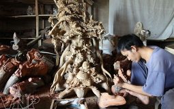 làng nghề chạm khắc gỗ Đông Giao