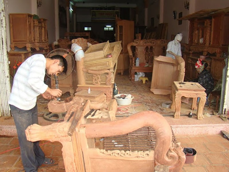 Làng nghề mộc Kha Lâm